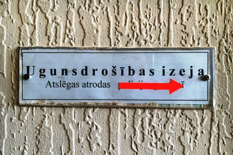 atslēgas atrašanās vietas norāde